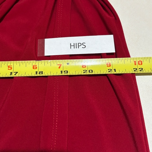 Lauren Ralph Lauren Womens 3/4 Sleeve Midi Dress Sz 14 Ruched Bodycon Stretch - Picture 6 of 10